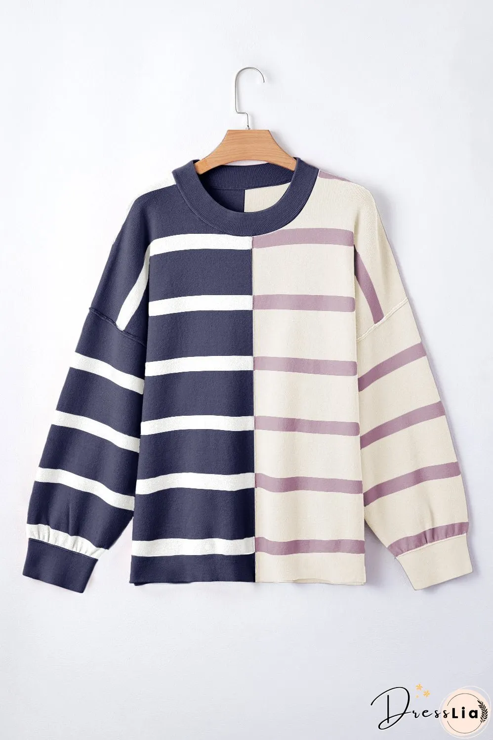 Colorblock Oversized Sweater