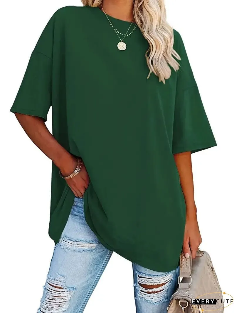 Loose Fit Casual Summer Tunic Top