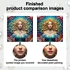 uk.everydayedeals DIY Pearl Painting With Frame - Handmade Self-Adhesive Pearls - Mermaid(25*25cm)