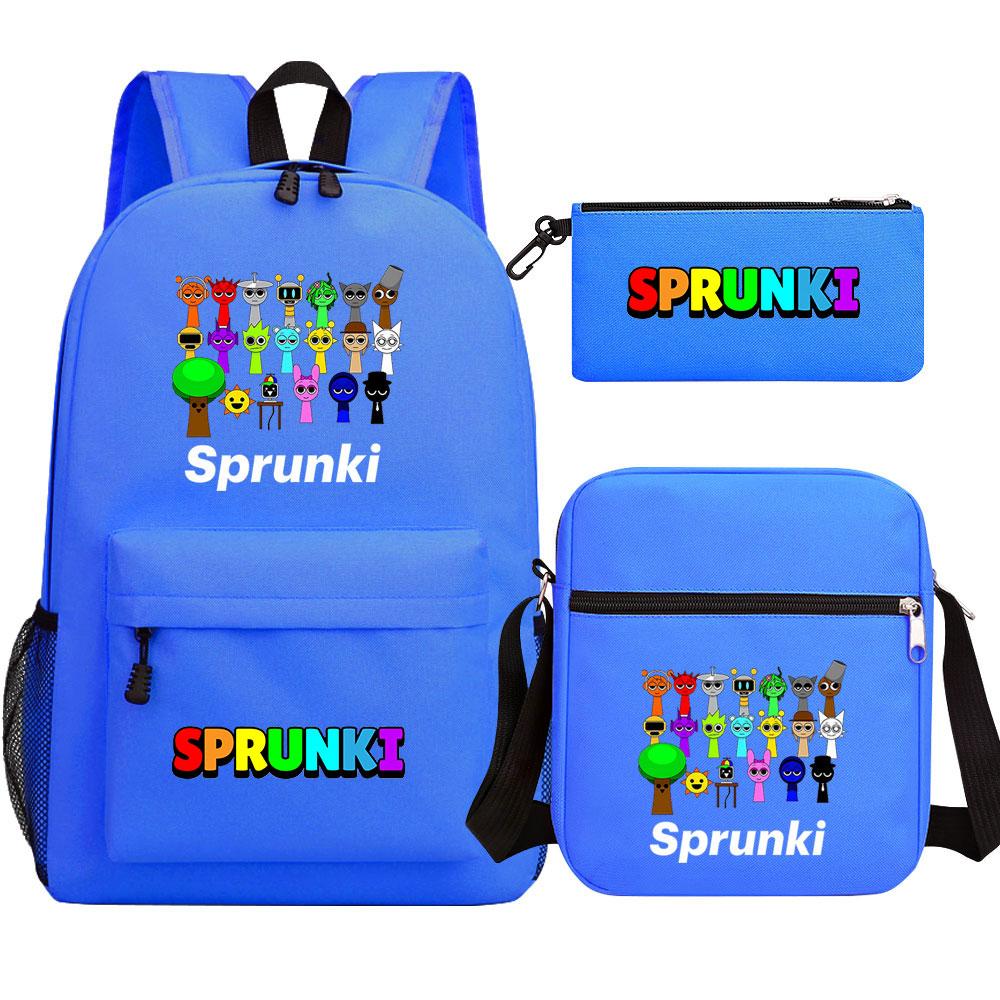 Mayoulove Sprunki Backpack Lightweight Design With Multiple Pockets For School Adventures-Mayoulove