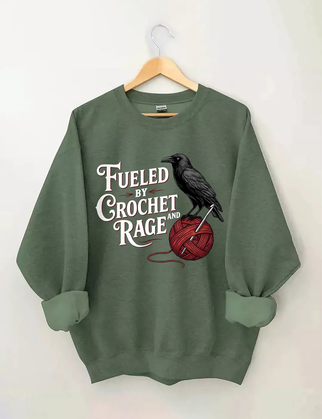 Fueled By Crochet And Rage Sweatshirt