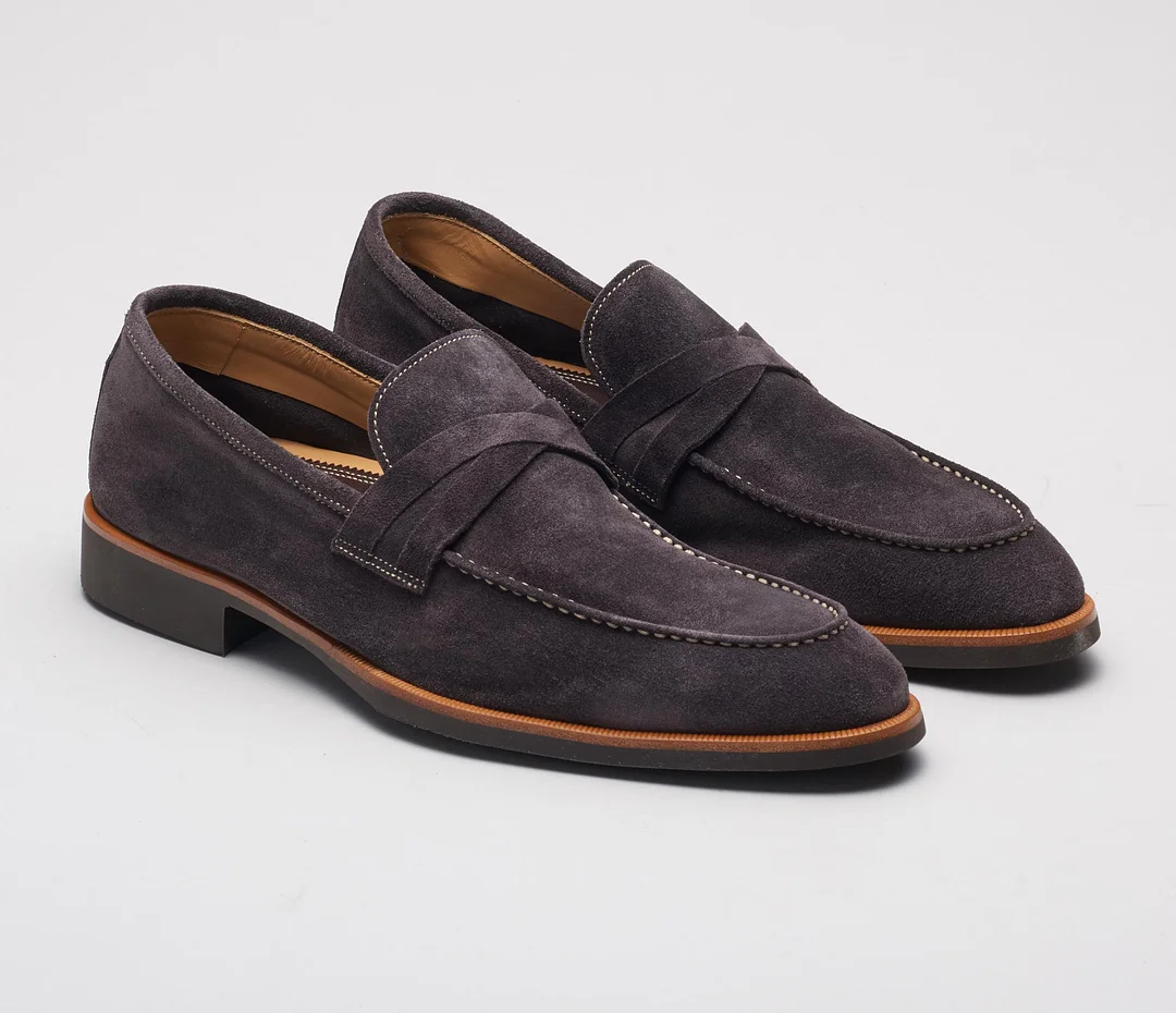 The Firenze Lavagna Men's Suede Loafers