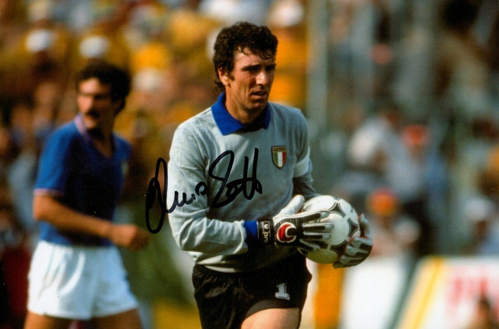 Dino Zoff Signed 6x4 Photo Poster painting Italy World Cup Juventus Goalkeeper Autograph + COA