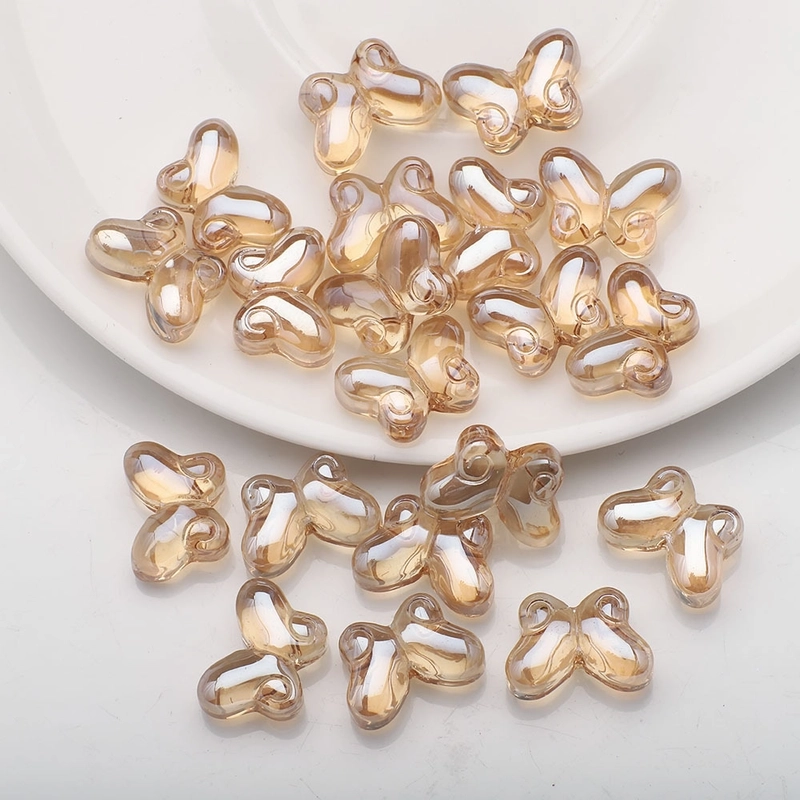 20 PCS/Package 10x14mm Glass Butterfly Beads