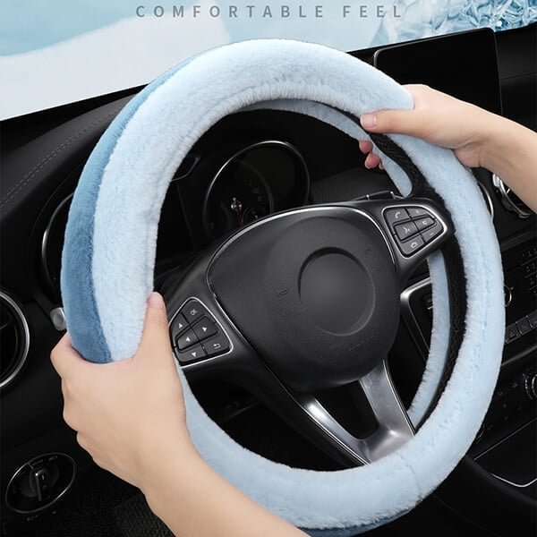 🔥Winter Hot Sale - Universal Plush Car Steering Wheel Cover
