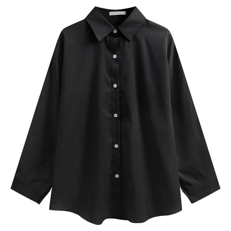 Uveng Uveng Shirt Autumn Dress Women's New Coat Long-Sleeved French Small Shirt Loose Folded Interior Design Jacket
