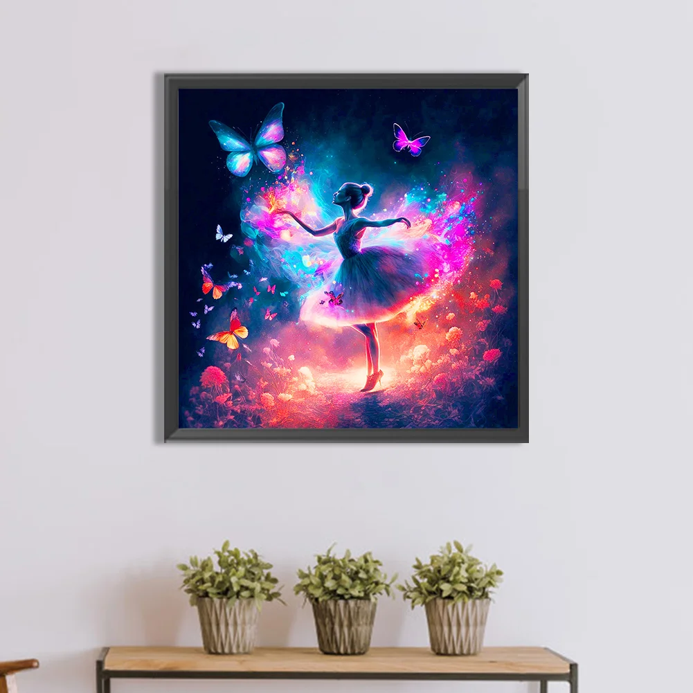 Diamond Painting - Full Round Drill - Ballet Dancer(Canvas|30*30cm)