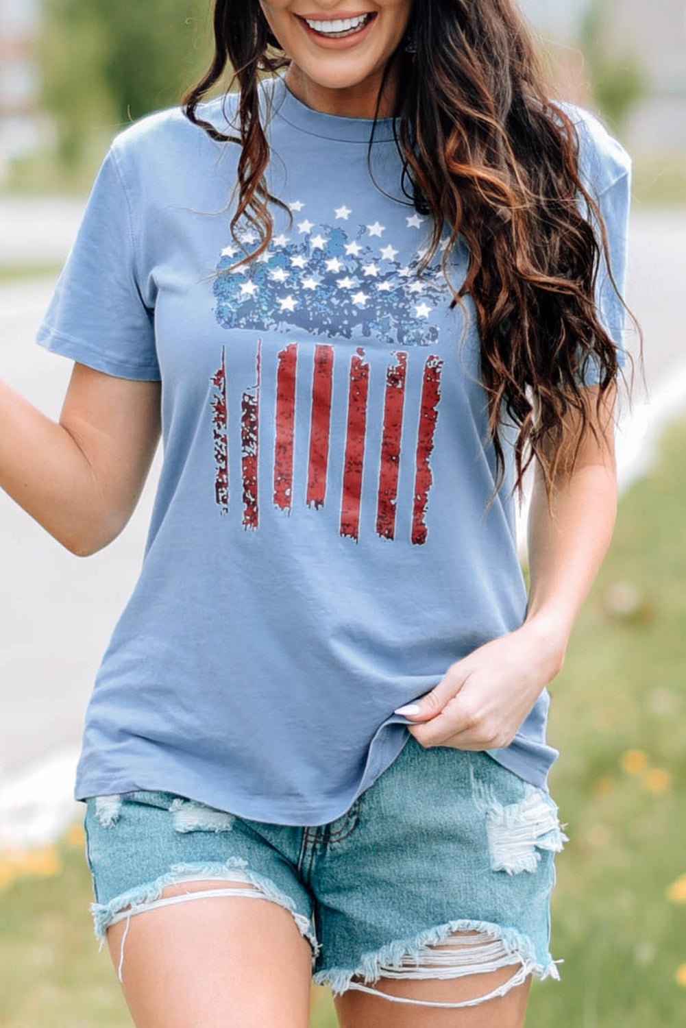 American Flag Casual T-Shirts