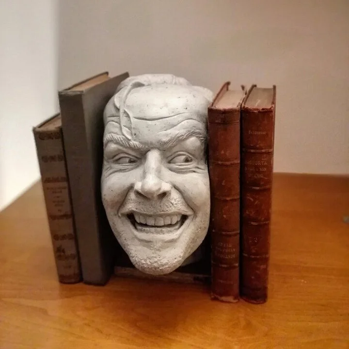 Johnny Sculpture Resin Tabletop Decor Bookshelf