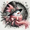 Christmas snowman-11CT Stamped/Counted Cross Stitch 40*40cm