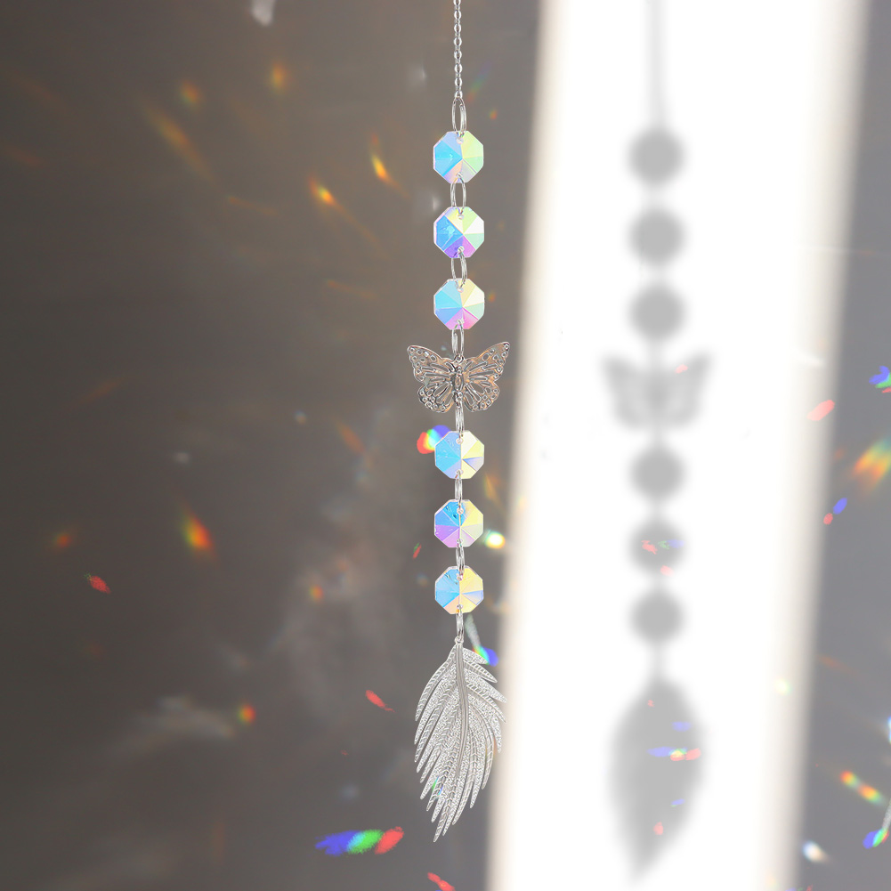 

Butterfly Feather - Art Crystal Suncatcher, 501 Original