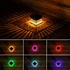 Iron Hollowed-out Solar Lantern Light Waterproof Solar-powered Atmosphere Lights Dustproof Decorative Mandalas Light for Courtyard Garden Corridor Balcony