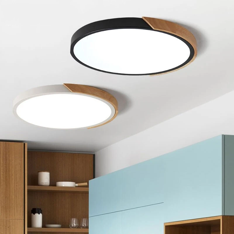 Modern LED Ceiling Light For Living Room Lighting Fixtures Bedroom Kitchen Surface Mount Ceiling Lamp White Black Gray