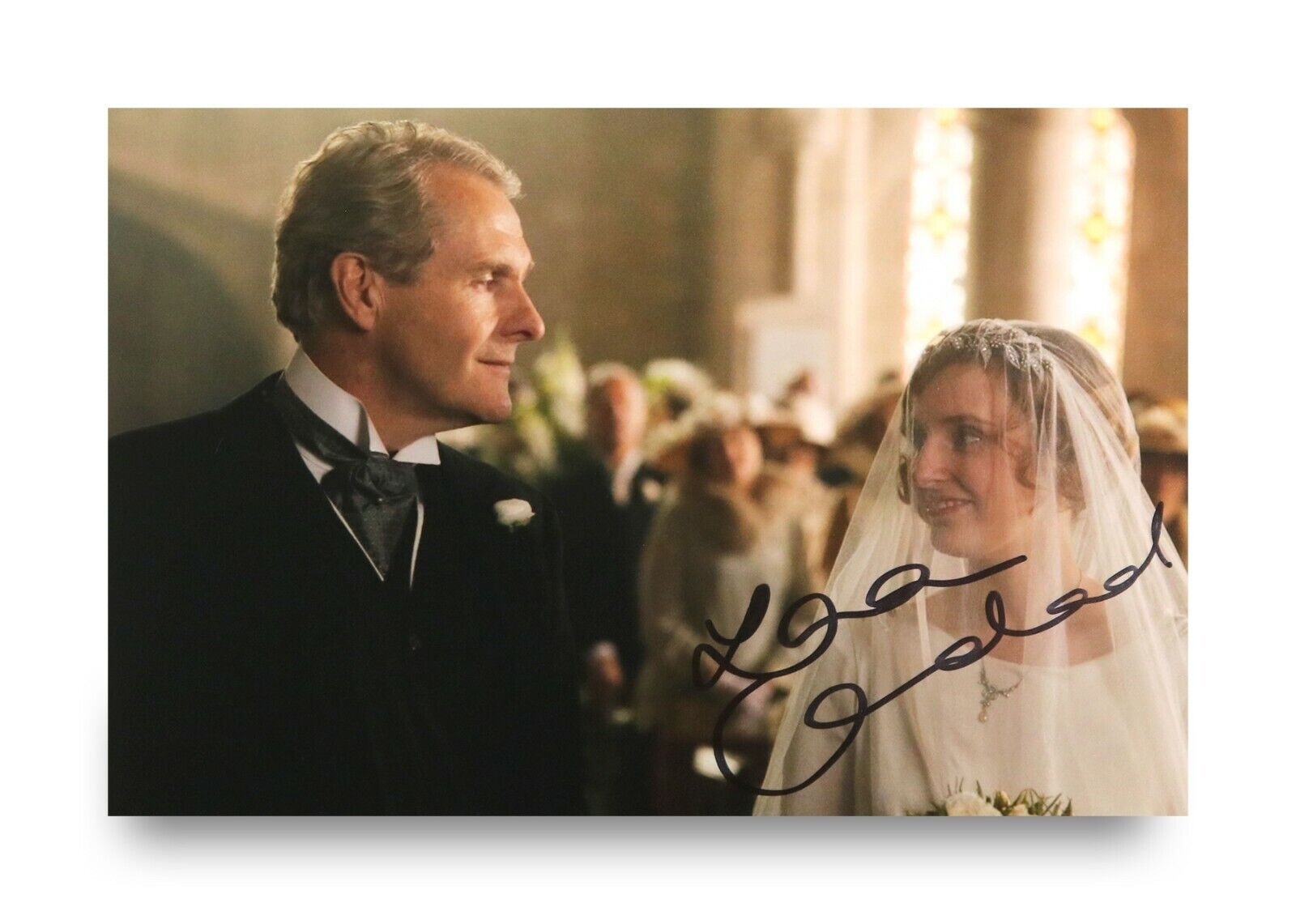 Laura Carmichael Signed 6x4 Photo Poster painting Downton Abbey Lady Edith Crawley Autograph+COA