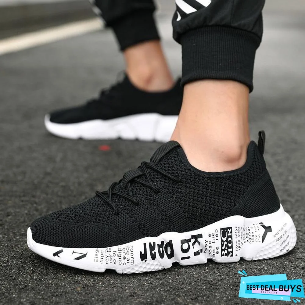 Men Casual High Quality Fashion Style Shoes Comfortable Mesh Outdoor Walking Jogging Sneakers