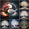  [Multi-Style]Arbre de vie-plein diamant rond peinture-30 * 30cm