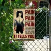 La douleur de la boxe masculine est votre amie, la meilleure chose &agrave; propos de la douleur est qu&rsquo;elle vous dit - Panneaux en &eacute;tain m&eacute;tallique(20*30cm/30*40cm)