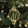 Golden Shimmer Christmas's Tree Hanging Decor Balls
