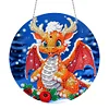 Diamond Painting Double Sided Christmas Dragon Suncatcher Hanging Decoration