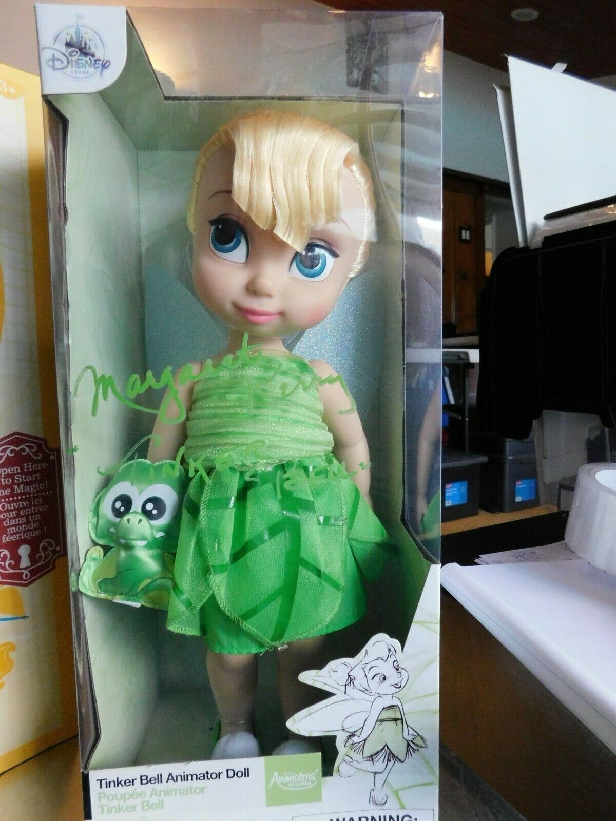 Tinker Bell Disney Peter Pan 16in Animator doll signed by Margaret Kerry BRS