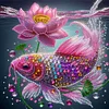 Bunter Fantasiefisch - speziell geformtes Diamantgem&auml;lde - 30*30cm