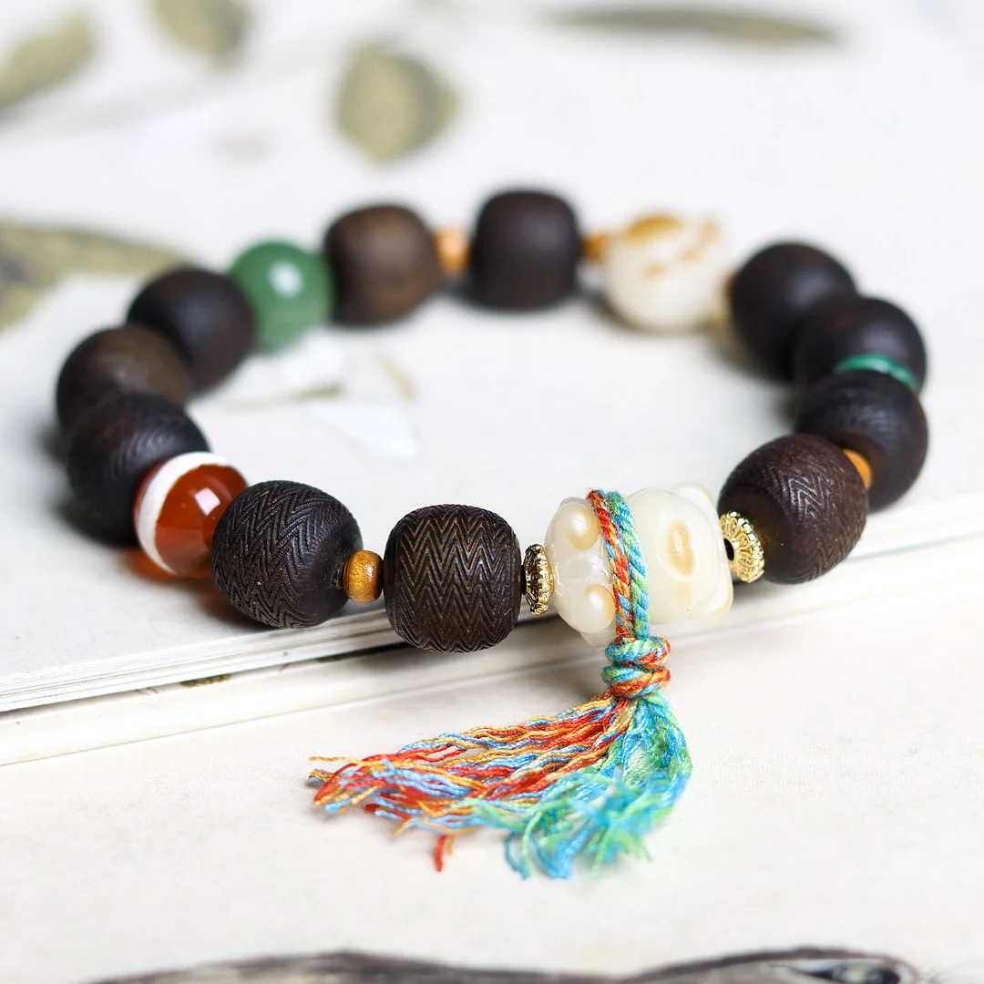 Men's Bohemian Bodhi Root Cat's Paw Bracelet-inspireuse