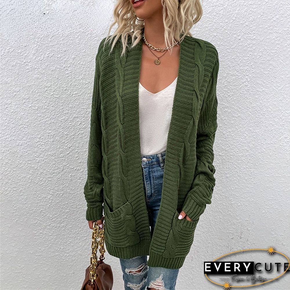 Women's Jacket Knitted Sweater Winter Loose Sweater Long Coat