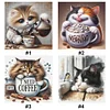 Cat-Full Embroidery 3 Strands 11CT Stamped Cross Stitch-40*40CM