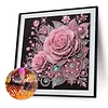 Rose speziell geformte 5D-DIY-Teilbohrer Diamant-Mal-Set Startseite Kunst 30x30cm