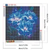 Diamond Painting -DIY Round Drill Glowing Flowers(40x40cm)