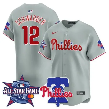 Youth Philadelphia Phillies #12 Kyle Schwarber Gray 2026 MLB All-Star Jersey