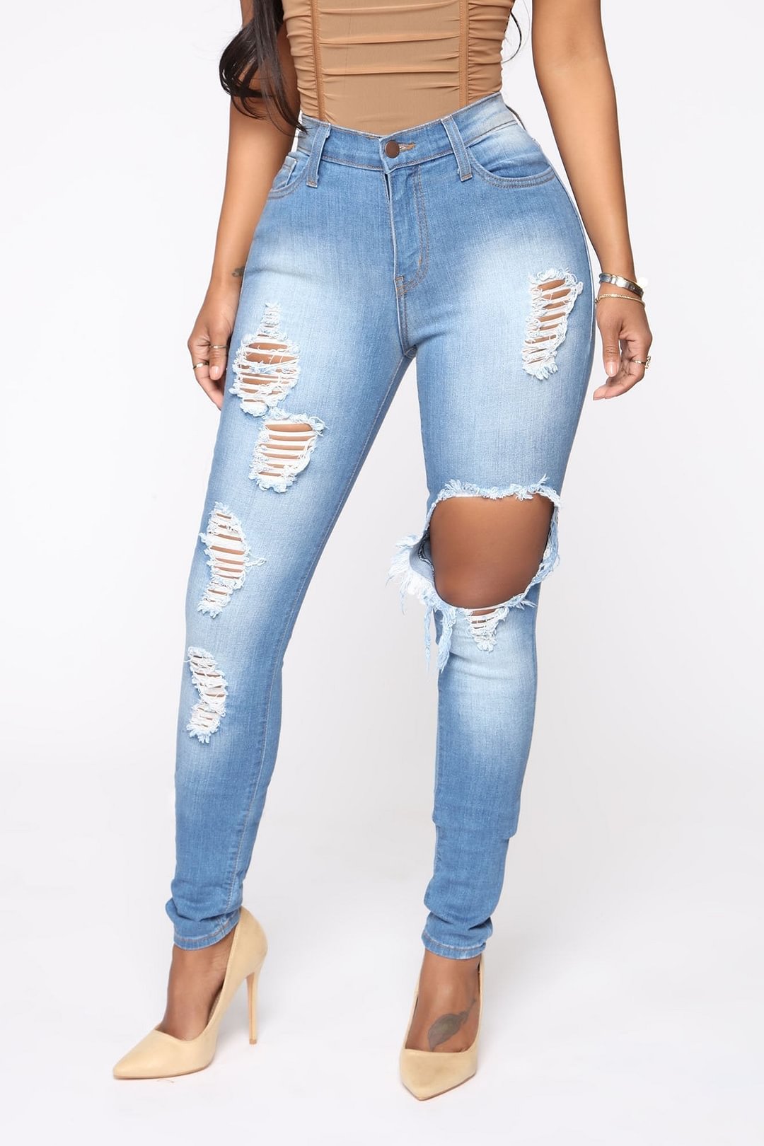 Glistening Jeans - Medium Wash