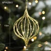 Golden Shimmer Christmas's Tree Hanging Decor Balls