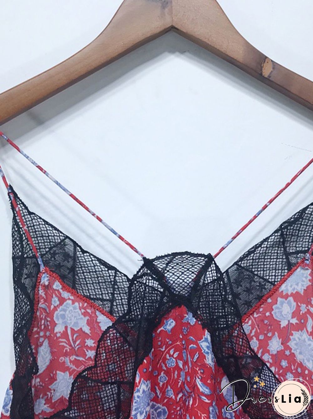 Silk Women New Style Romantic Neckline Exquisite Lace Stitching Letter Printing Girls Camis Vest