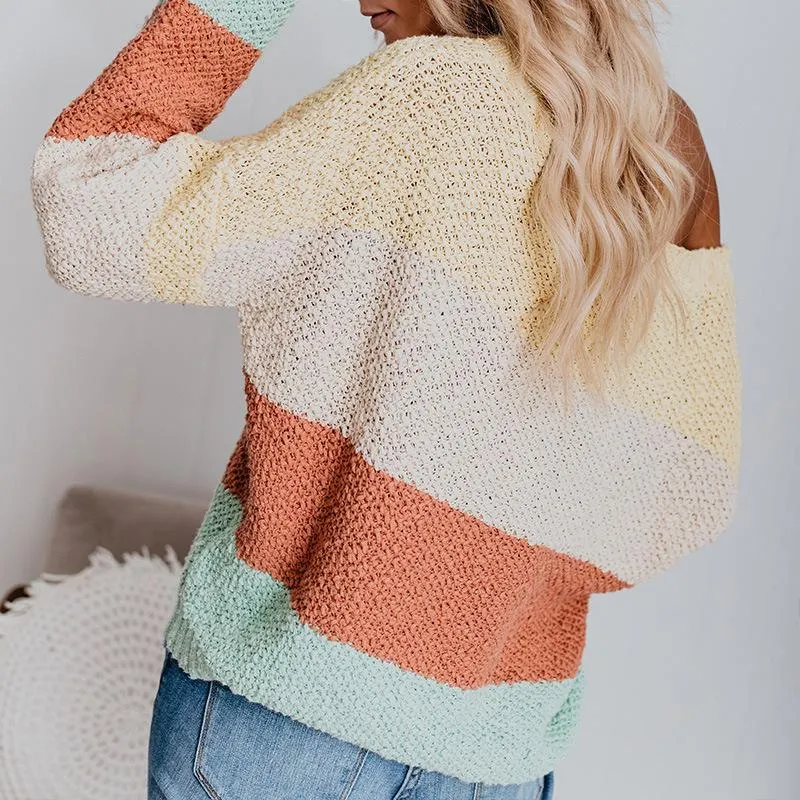 Women's Loose Striped Sweater