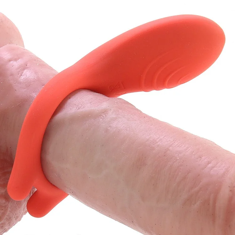 pornhint Pornhint iRing Vibrating Silicone Cock Ring in Coral