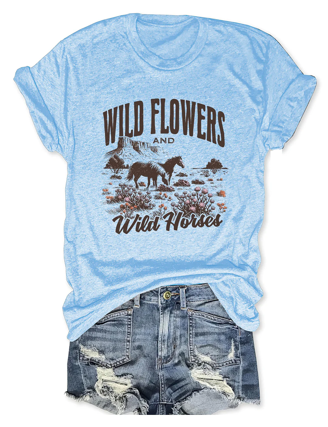 Wild Horses Wildflowers T-shirt