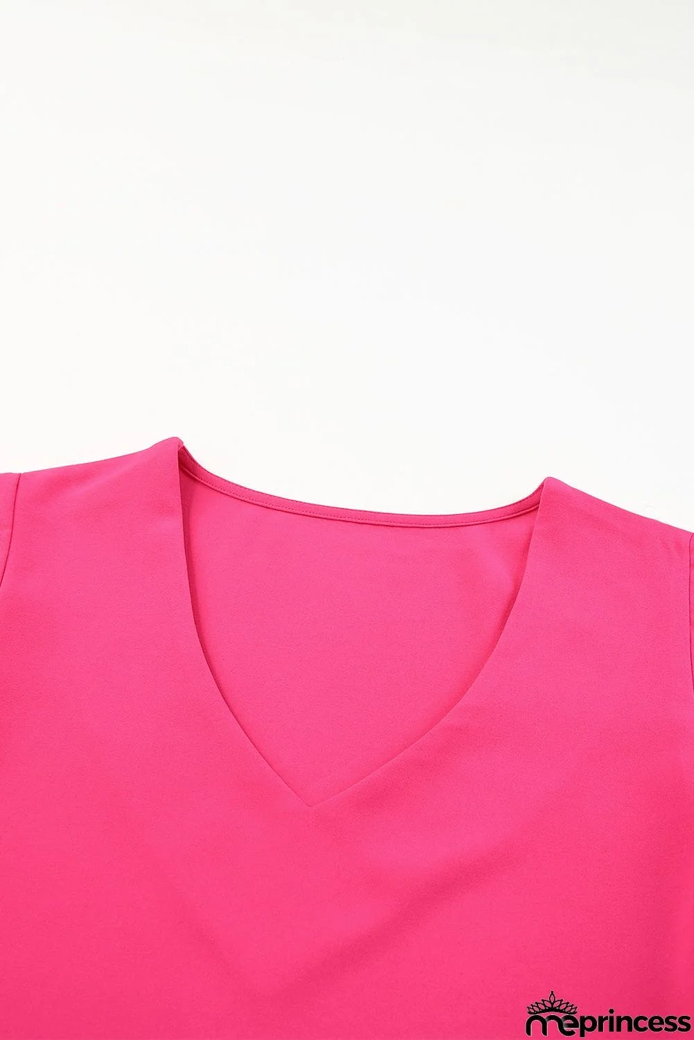 V-Neck Cloak Sleeve Blouse