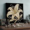 (30x30cm)DIY Lily Flower Pearl Painting Kit With Inner Frame Home Decor
