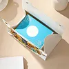 (24cm)Diamond Art Tissue Box Cover DIY PU Desktop(SweetBees and Flowers)