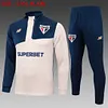 2024/2025 S&atilde;o Paulo Half-Pull Training Suit Mud Yellow-Blue Football Shirt 1:1 Thai Quality
