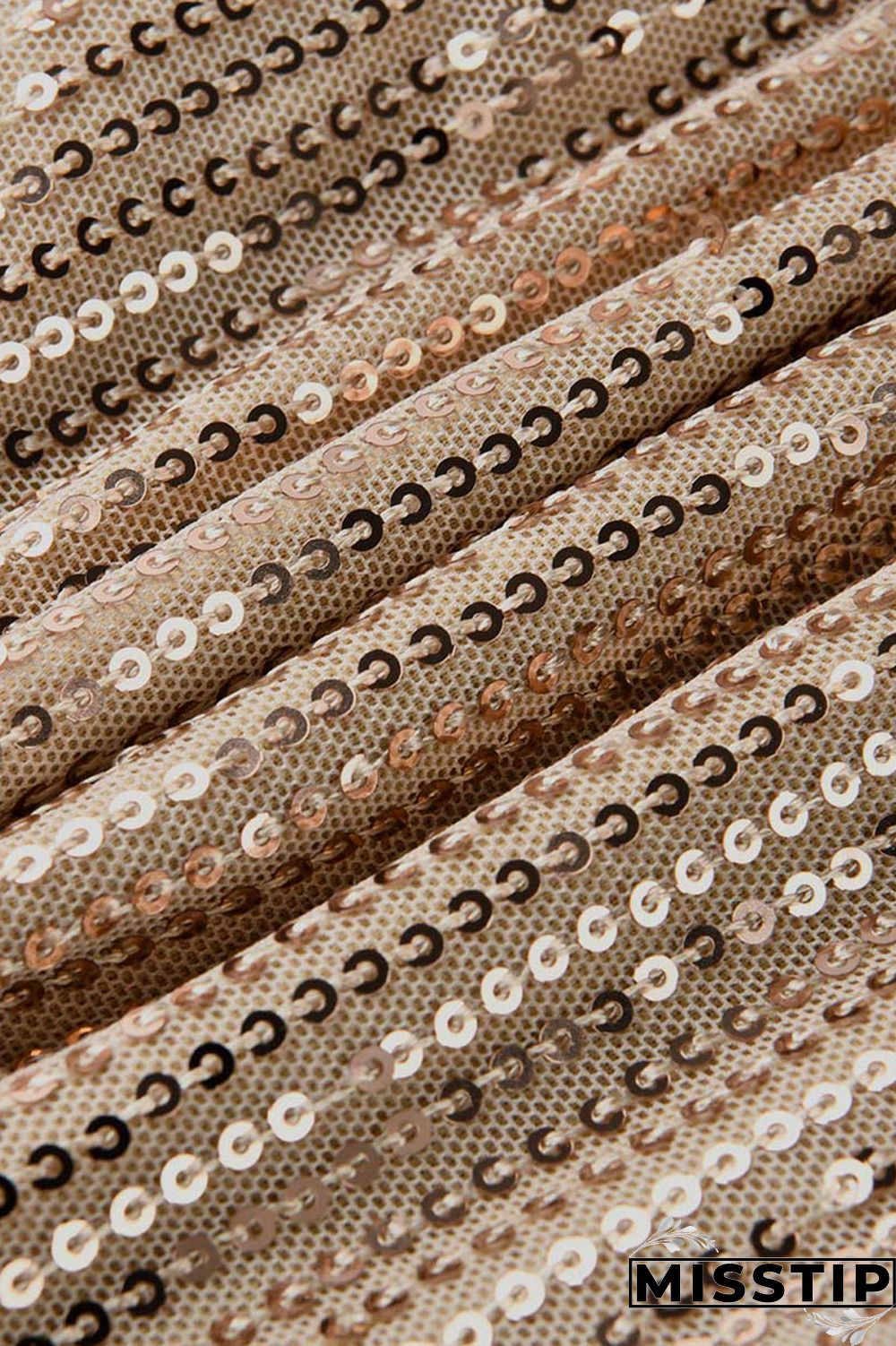 Gold Sexy Solid Sequins Mid Waist Pencil Bottoms