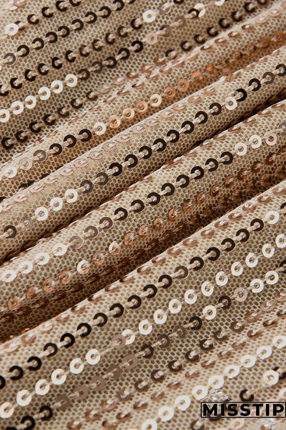Gold Sexy Solid Sequins Mid Waist Pencil Bottoms