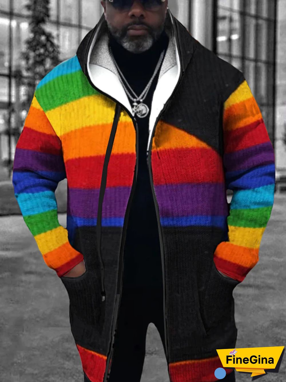 Colour Casual Fashion Knit Cardigan Jacket