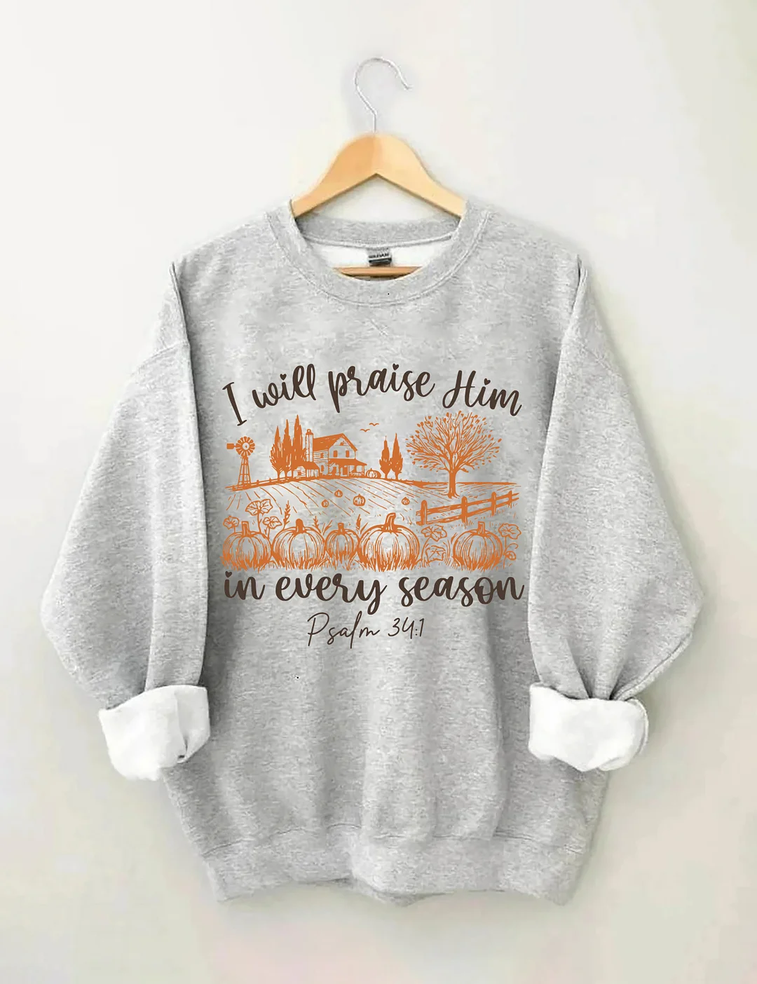 Bible Verse Fall Pumpkin Sweatshirt