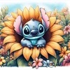 Disney stitch-plein diamant rond peinture-30 * 30cm
