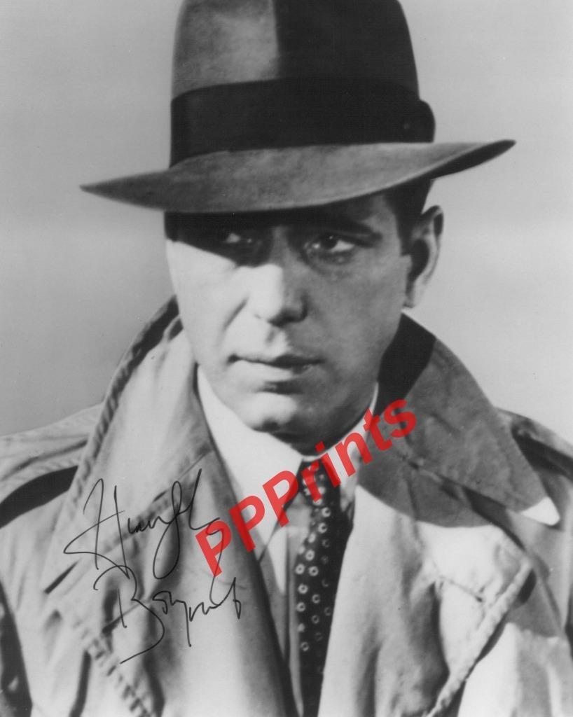 HUMPHREY BOGART CIRCA CASABLANCA SIGNED 10X8 SIGNED REPRO Photo Poster painting PRINT N2