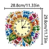 DIY Sunflower Diamond Painting Ornament with Clock Function for Decor