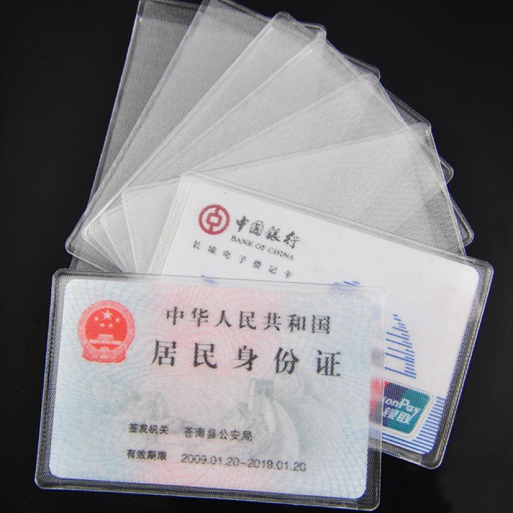 10 Pcs/Set High Quality PVC Protect ID Credit Card Holder Transparent Card Protector Case Cover Free Shipping