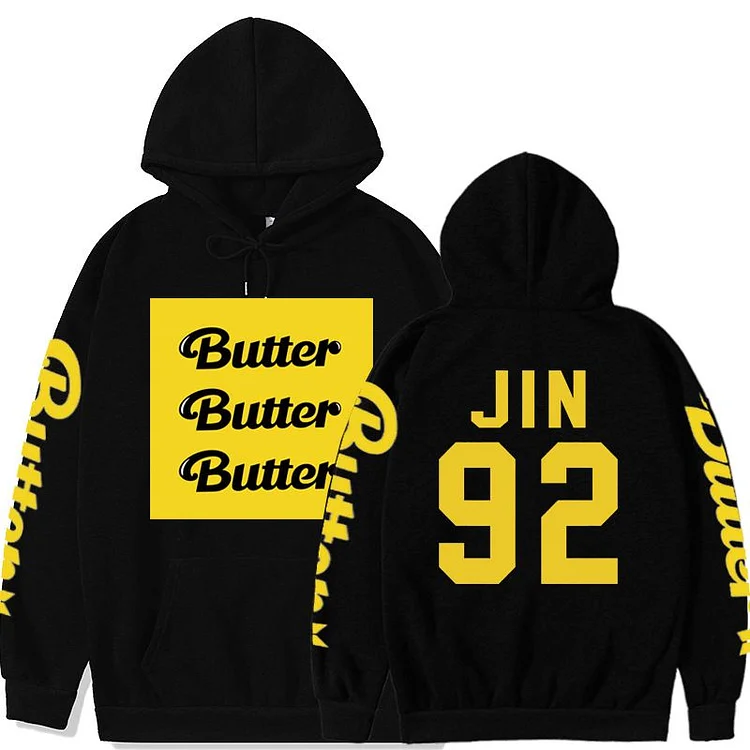 방탄소년단 Butter Creative Members Digital Print Hoodie